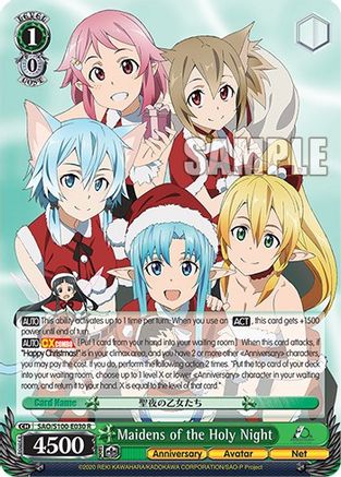 Maidens of the Holy Night - SAO/S100-E030 - Rare available at 401 Games Canada