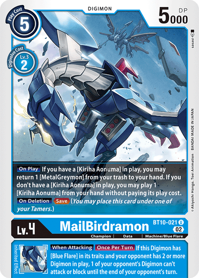 MailBirdramon - BT10-021 - Uncommon available at 401 Games Canada