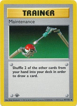 Maintenance - 83/102 - Uncommon - 1st Edition available at 401 Games Canada