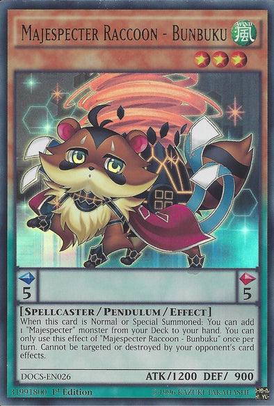 Majespecter Raccoon - Bunbuku - DOCS-EN026 - Ultra Rare - 1st Edition available at 401 Games Canada