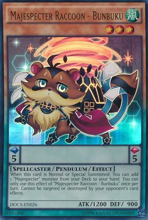 Majespecter Raccoon - Bunbuku - DOCS-EN026 - Ultra Rare - Unlimited available at 401 Games Canada