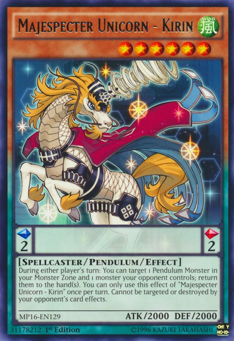 Majespecter Unicorn - Kirin - MP16-EN129 - Rare - 1st Edition available at 401 Games Canada