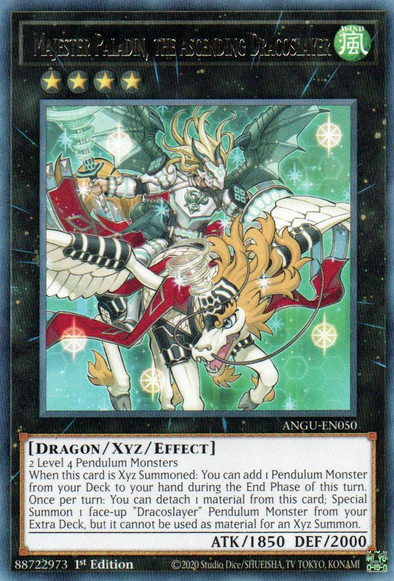 Majester Paladin, the Ascending Dracoslayer - ANGU-EN050 - Rare - 1st Edition available at 401 Games Canada