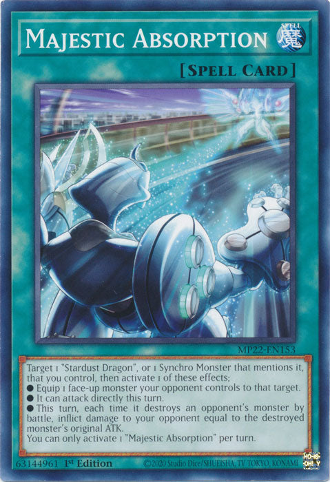 Majestic Absorption - MP22-EN153 - Common - 1st Edition available at 401 Games Canada