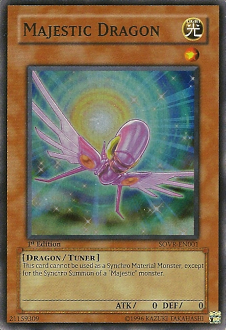 Majestic Dragon - SOVR-EN001 - Super Rare - 1st Edition available at 401 Games Canada