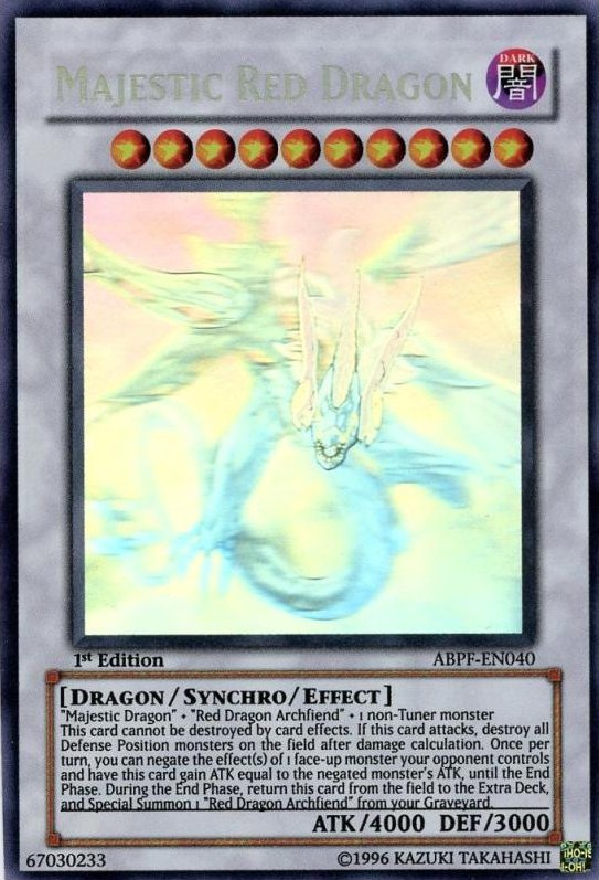 Majestic Red Dragon - ABPF-EN040 - Ghost Rare - 1st Edition available at 401 Games Canada