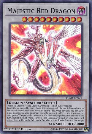 Majestic Red Dragon - LC5D-EN071 - Super Rare - 1st Edition available at 401 Games Canada