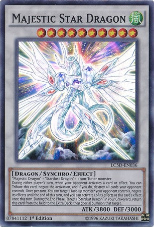 Majestic Star Dragon - LC5D-EN036 - Super Rare - 1st Edition available at 401 Games Canada