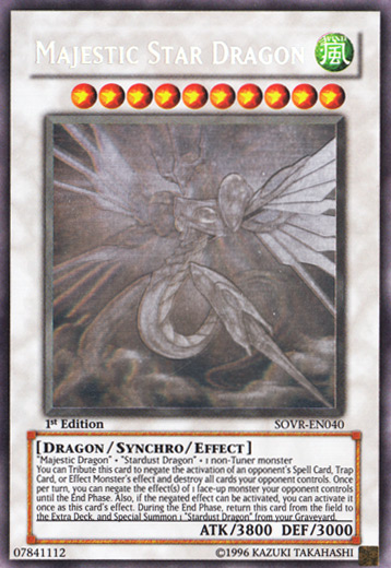 Majestic Star Dragon - SOVR-EN040 - Ghost Rare - 1st Edition available at 401 Games Canada