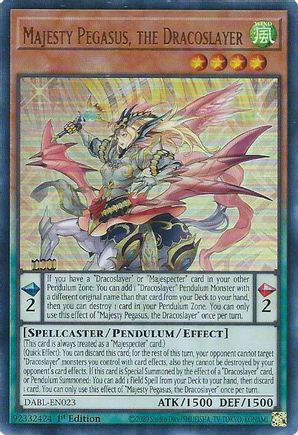 Majesty Pegasus, the Dracoslayer - DABL-EN023 - Ultra Rare - 1st Edition available at 401 Games Canada