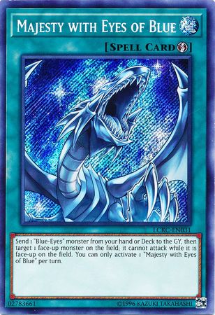 Majesty with Eyes of Blue - LCKC-EN031 - Secret Rare - Unlimited available at 401 Games Canada