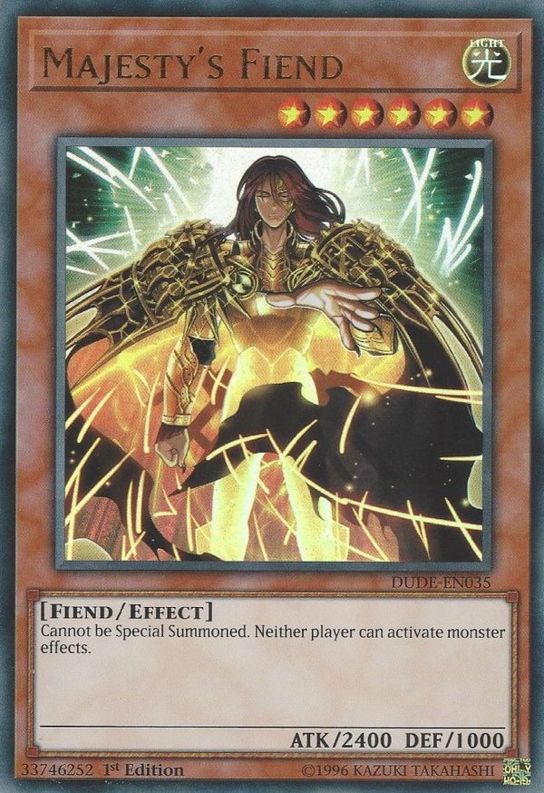 Majesty's Fiend - DUDE-EN035 - Ultra Rare - 1st Edition available at 401 Games Canada