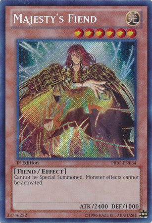 Majesty's Fiend - PRIO-EN034 - Secret Rare - 1st Edition available at 401 Games Canada