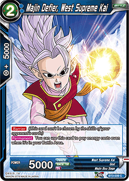 Majin Defier, West Supreme Kai - BT3-039 - Common available at 401 Games Canada