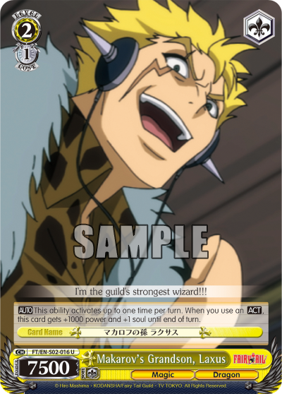 Makarov's Grandson, Laxus - FT/EN-S02-016 - Uncommon available at 401 Games Canada