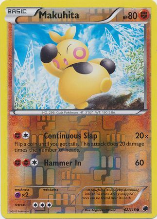 Makuhita - 62/116 - Common - Reverse Holo available at 401 Games Canada