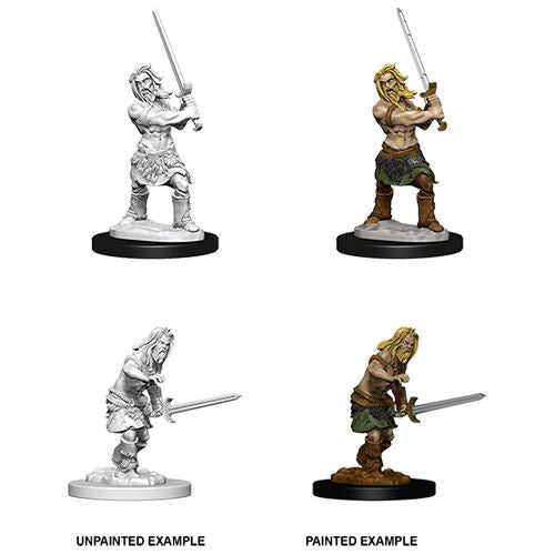 Male Human Barbarian - Pathfinder Deep Cuts Unpainted Minis available at 401 Games Canada