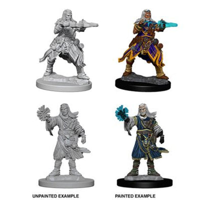 Male Human Wizard - Pathfinder Deep Cuts Unpainted Minis available at 401 Games Canada