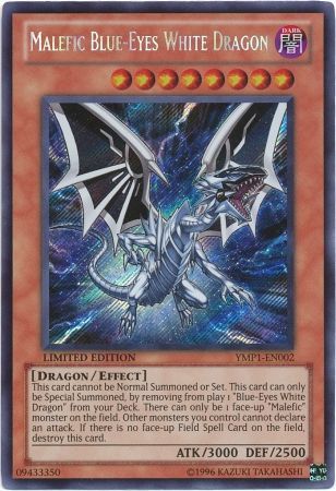 Malefic Blue-Eyes White Dragon - YMP1-EN002 - Secret Rare available at 401 Games Canada