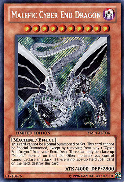 Malefic Cyber End Dragon - YMP1-EN004 - Secret Rare available at 401 Games Canada