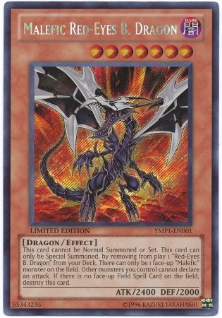 Malefic Red-Eyes B. Dragon - YMP1-EN001 - Secret Rare available at 401 Games Canada