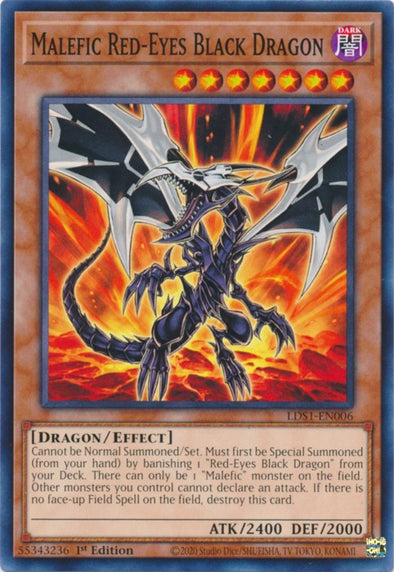 Malefic Red-Eyes Black Dragon - LDS1-EN006 - Common - 1st Edition available at 401 Games Canada