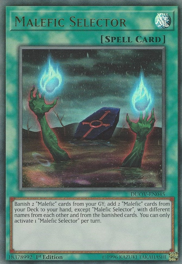 Malefic Selector - DUOV-EN045 - Ultra Rare - 1st Edition available at 401 Games Canada