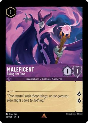 Maleficent (Biding Her Time) - 48/204 - Rare available at 401 Games Canada