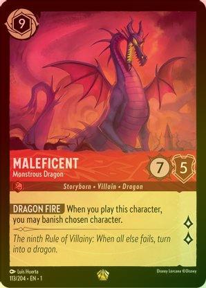 Maleficent (Monstrous Dragon) - 113/204 - Legendary (Foil) available at 401 Games Canada