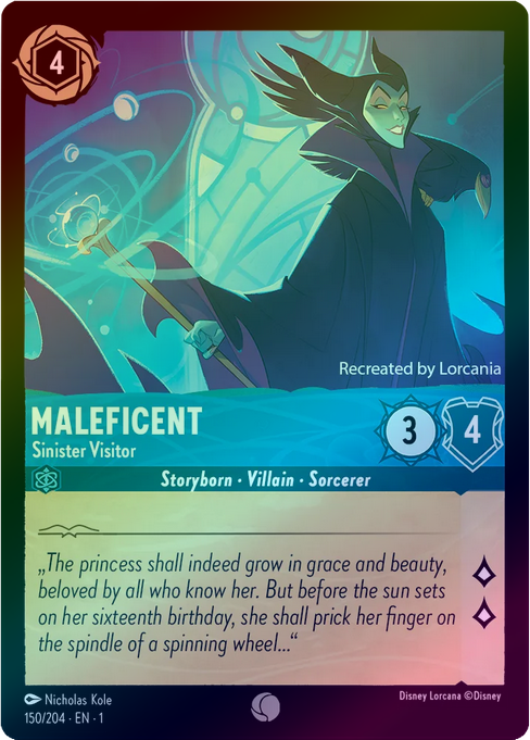 Maleficent (Sinister Visitor) - 150/204 - Common (Foil) available at 401 Games Canada