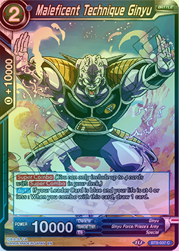 Maleficent Technique Ginyu - BT8-037 - Common (FOIL) available at 401 Games Canada