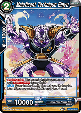 Maleficent Technique Ginyu - BT8-037 - Common available at 401 Games Canada