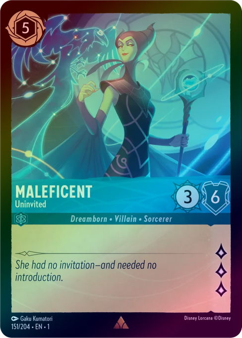 Maleficent (Uninvited) - 151/204 - Rare (Foil) available at 401 Games Canada