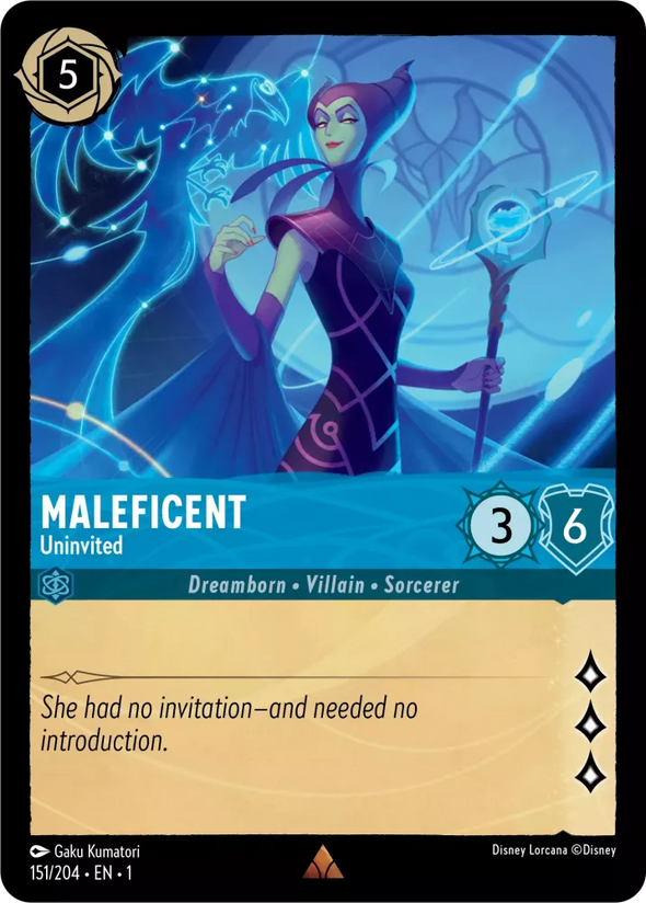 Maleficent (Uninvited) - 151/204 - Rare available at 401 Games Canada