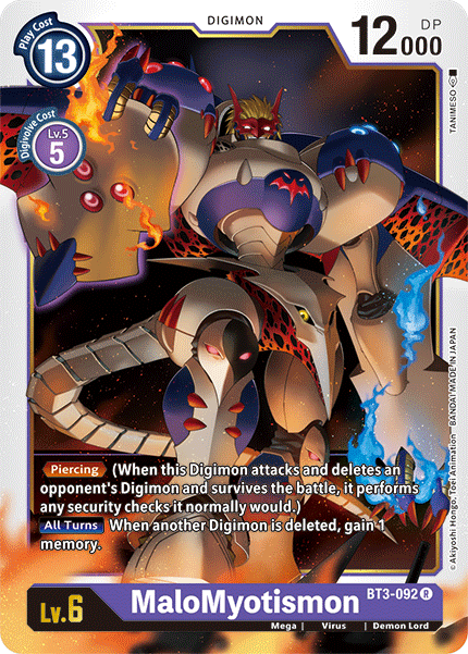 MaloMyotismon - BT3-092 - Rare available at 401 Games Canada