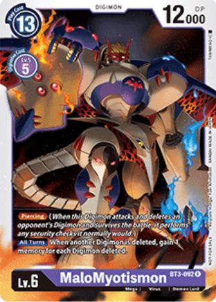 MaloMyotismon (Revision Pack) - BT3-092 - Rare available at 401 Games Canada