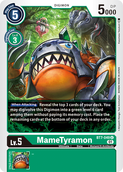 MameTyramon - BT7-049 - Uncommon available at 401 Games Canada