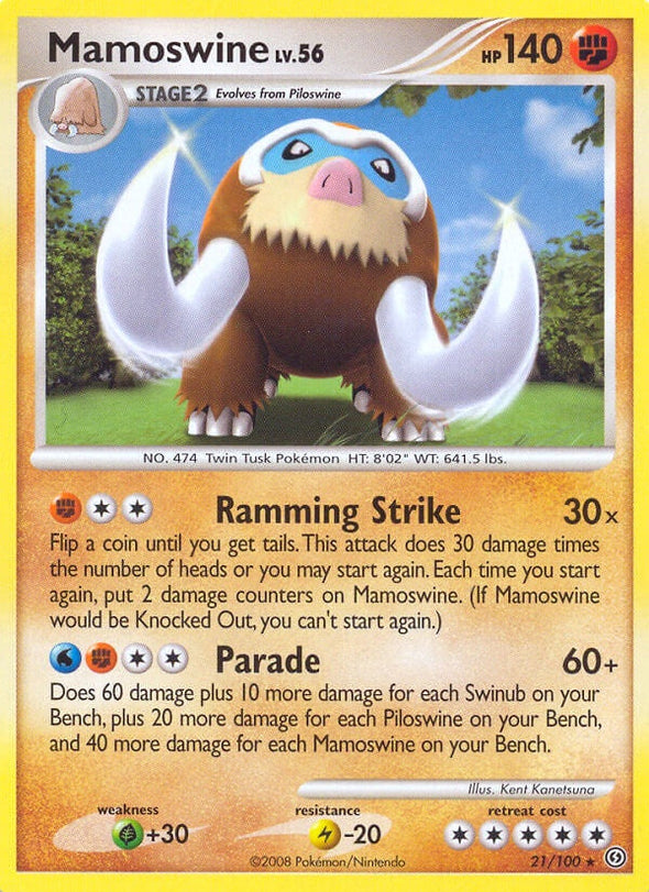 Mamoswine - 21/100 - Rare available at 401 Games Canada