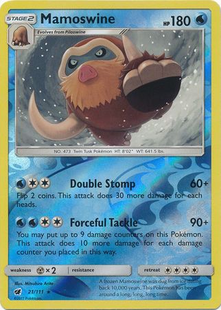 Mamoswine - 21/111 - Rare - Reverse Holo available at 401 Games Canada