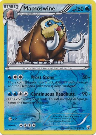 Mamoswine - 28/135 - Rare - Reverse Holo available at 401 Games Canada