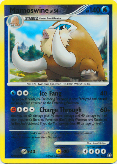 Mamoswine - 9/146 - Holo Rare - Reverse Holo available at 401 Games Canada