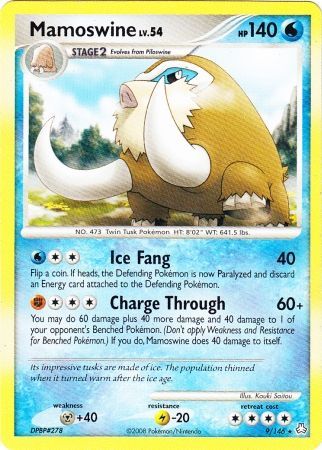 Mamoswine - 9/146 - Rare - Theme Deck Exclusive available at 401 Games Canada