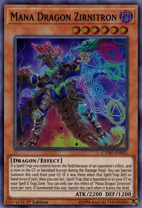 Mana Dragon Zirnitron - CYHO-EN021 - Super Rare - 1st Edition available at 401 Games Canada