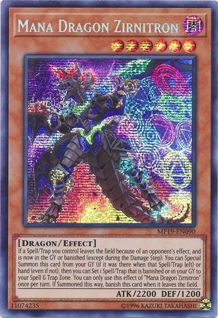 Mana Dragon Zirnitron - MP19-EN090 - Prismatic Secret Rare - Unlimited available at 401 Games Canada