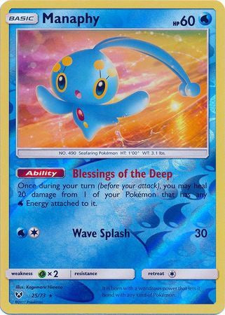 Manaphy - 25/73 - Holo Rare - Reverse Holo available at 401 Games Canada