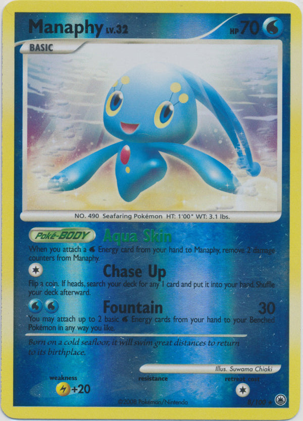 Manaphy - 8/100 - Holo Rare - Reverse Holo available at 401 Games Canada