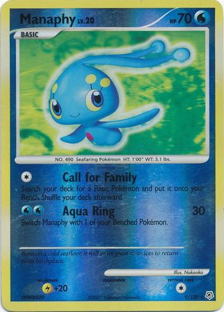 Manaphy - 9/130 - Holo Rare - Reverse Holo available at 401 Games Canada