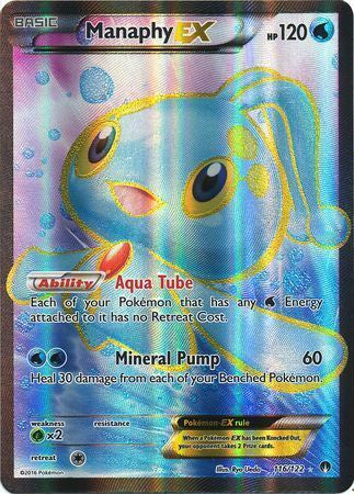 Manaphy EX - 116/122 - Full Art Ultra Rare available at 401 Games Canada