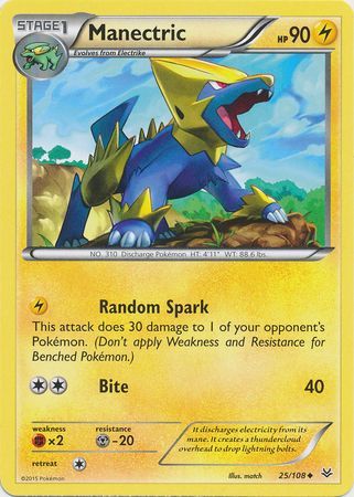 Manectric - 25/108 - Uncommon available at 401 Games Canada