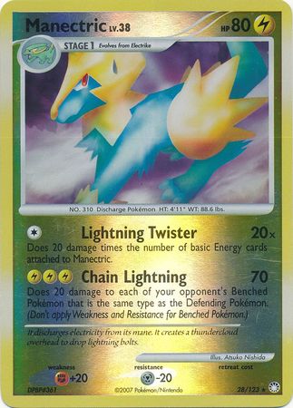 Manectric - 28/123 - Rare - Reverse Holo available at 401 Games Canada